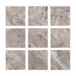 Special Cut | 4x4 Silver Travertine Filled & Honed Tile Special Cut | 4x4 Silver Travertine Filled & Honed Tile - American Tile Depot
