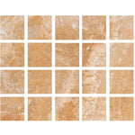 Special Cut | 4x4 Valencia Travertine Filled & Honed Tile Special Cut | 4x4 Valencia Travertine Filled & Honed Tile - American Tile Depot