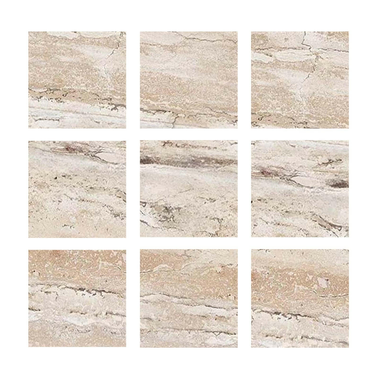 Special Cut | 4x4 Valerenga Travertine Filled & Honed Tile Special Cut | 4x4 Valerenga Travertine Filled & Honed Tile - American Tile Depot
