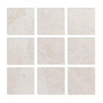 Special Cut | 4x4 White Pearl / Botticino Marble Polished Tile Special Cut | 4x4 White Pearl / Botticino Marble Polished Tile - American Tile Depot