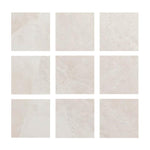 Special Cut | 4x4 White Pearl / Botticino Marble Polished Tile Special Cut | 4x4 White Pearl / Botticino Marble Polished Tile - American Tile Depot