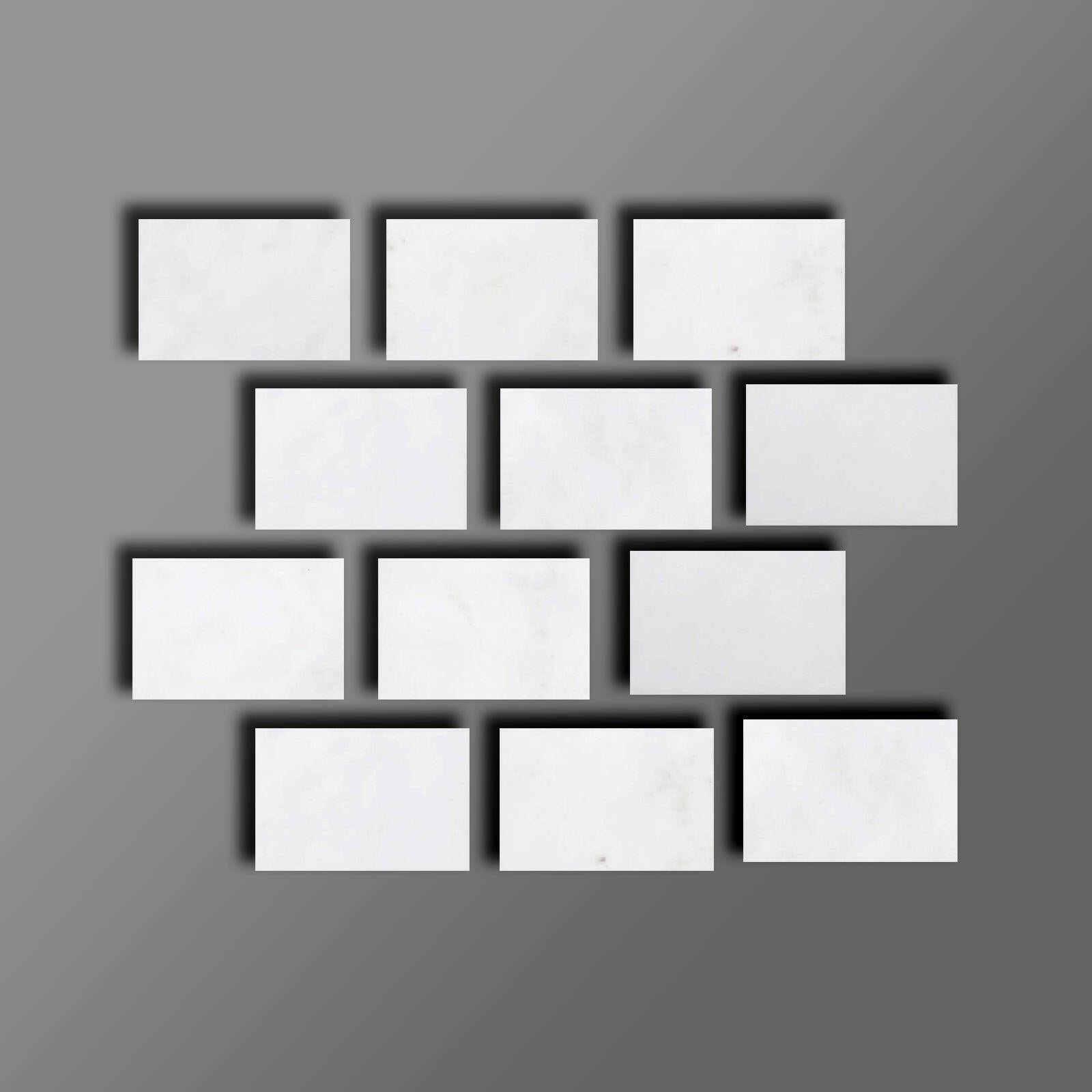 Special Cut | 4x6 Afyon White Marble Polished Tile Special Cut | 4x6 Afyon White Marble Polished Tile - American Tile Depot