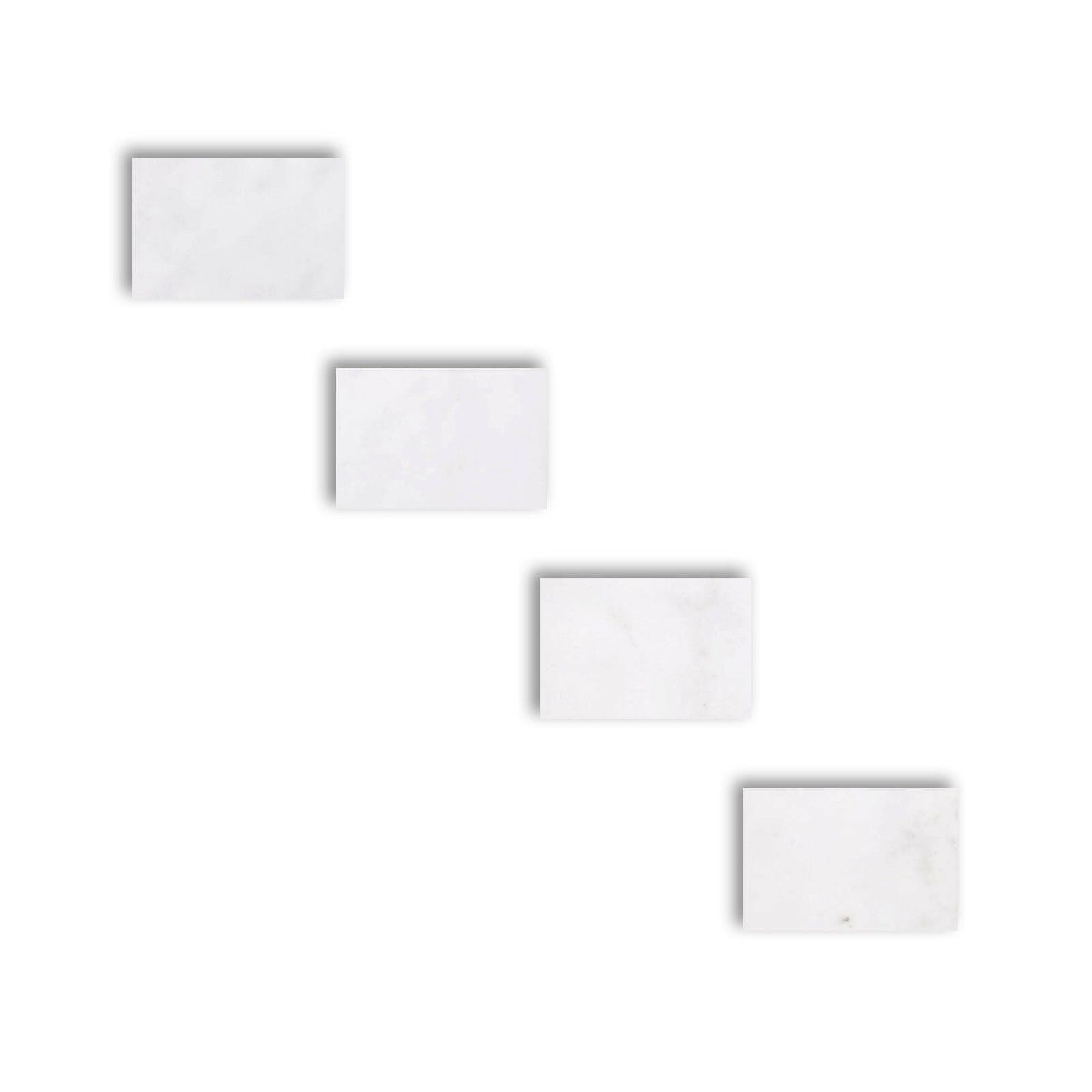 Special Cut | 4x6 Afyon White Marble Polished Tile Special Cut | 4x6 Afyon White Marble Polished Tile - American Tile Depot