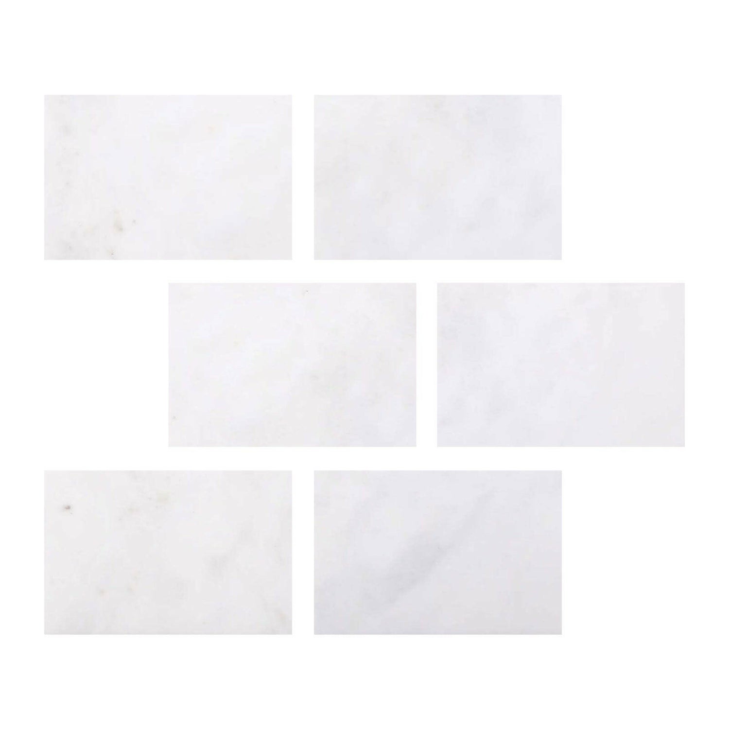 Special Cut | 4x6 Afyon White Marble Polished Tile Special Cut | 4x6 Afyon White Marble Polished Tile - American Tile Depot