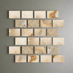 Special Cut | 4x6 Antico Onyx Travertine Filled & Honed Tile Special Cut | 4x6 Antico Onyx Travertine Filled & Honed Tile - American Tile Depot