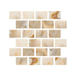 Special Cut | 4x6 Antico Onyx Travertine Filled & Honed Tile Special Cut | 4x6 Antico Onyx Travertine Filled & Honed Tile - American Tile Depot