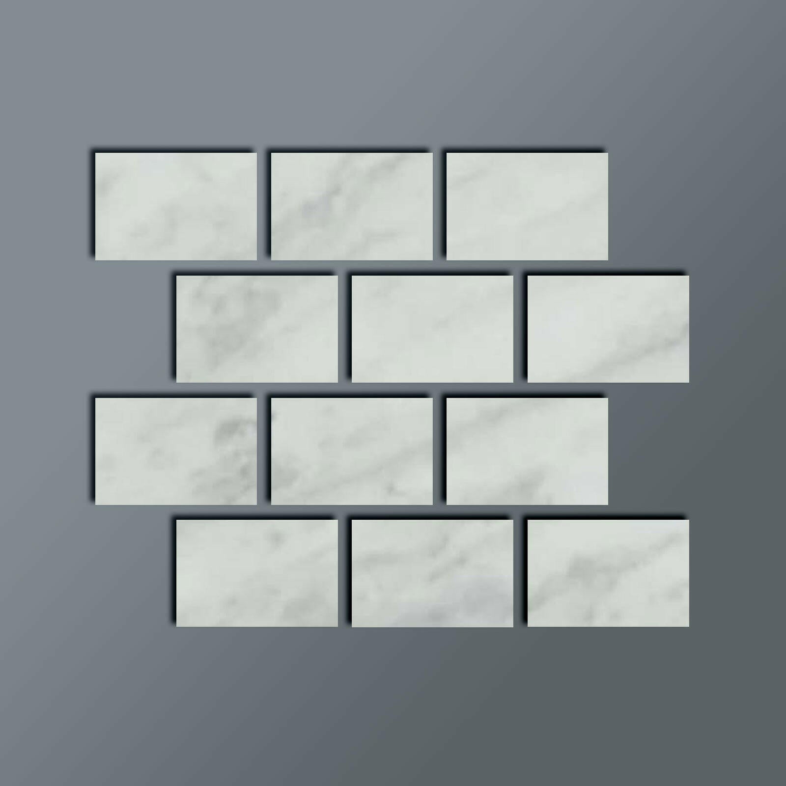 Special Cut | 4x6 Bianco Venatino Marble Honed Tile Special Cut | 4x6 Bianco Venatino Marble Honed Tile - American Tile Depot