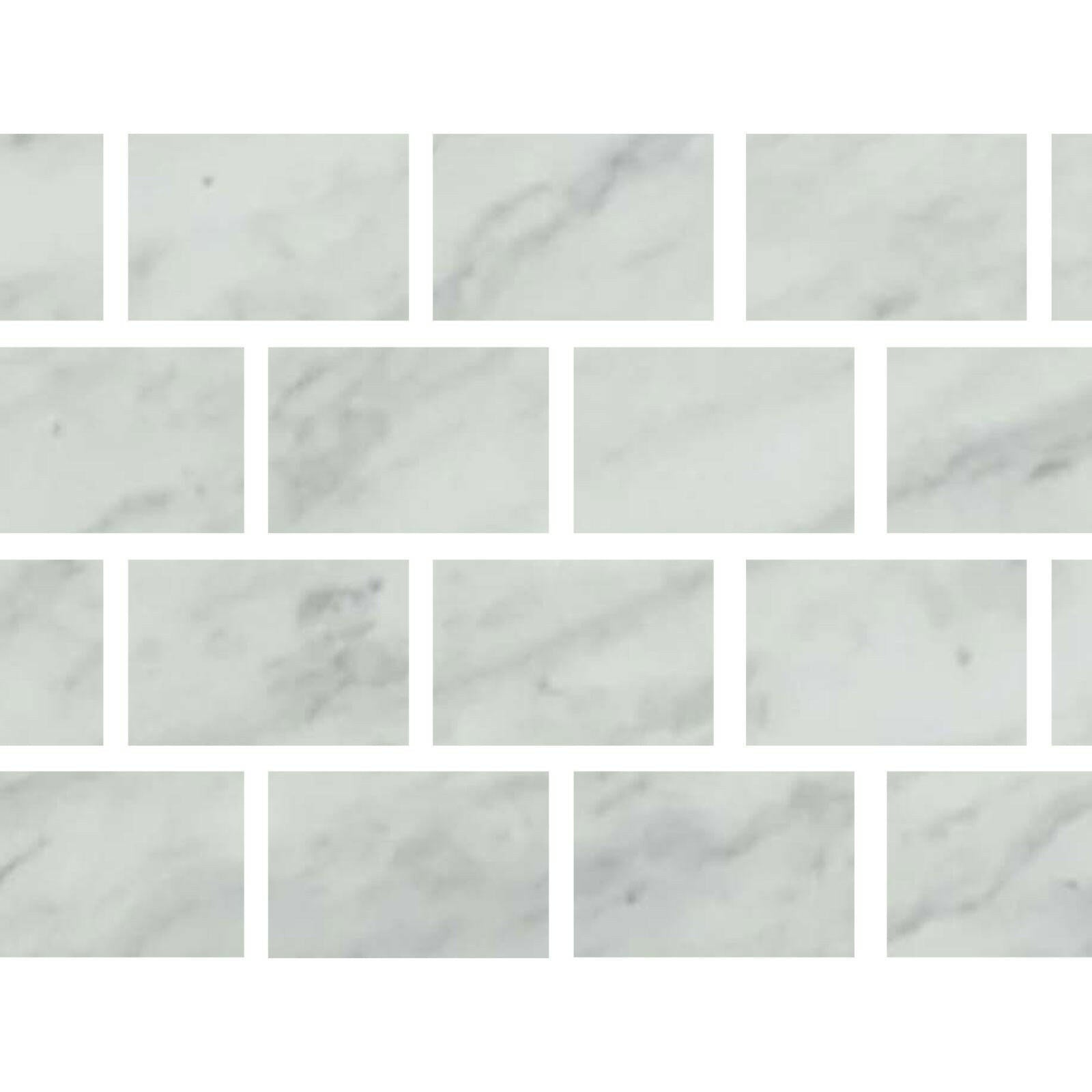 Special Cut | 4x6 Bianco Venatino Marble Honed Tile Special Cut | 4x6 Bianco Venatino Marble Honed Tile - American Tile Depot