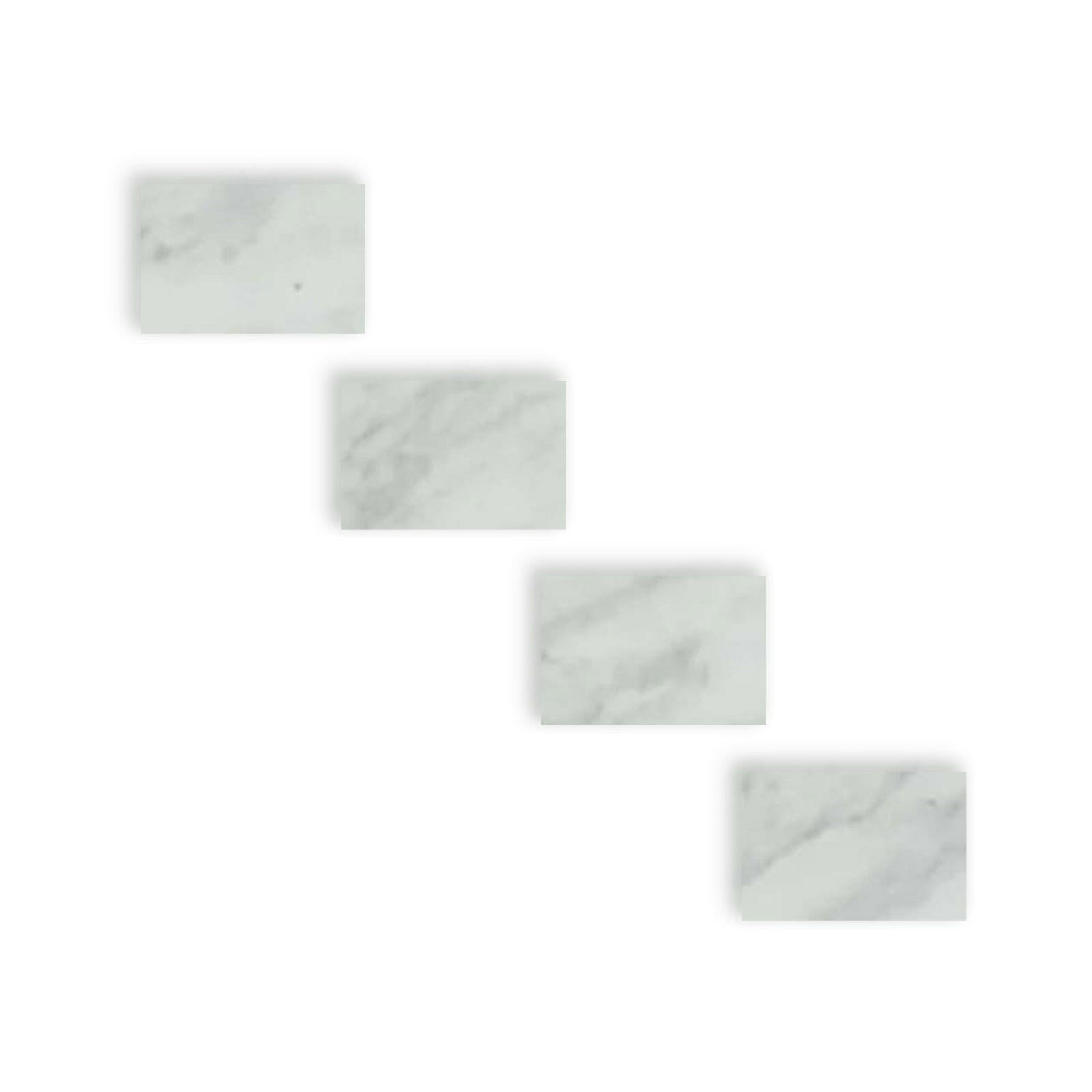 Special Cut | 4x6 Bianco Venatino Marble Honed Tile Special Cut | 4x6 Bianco Venatino Marble Honed Tile - American Tile Depot