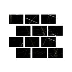 Special Cut | 4x6 Black Marquina Marble Polished Tile Special Cut | 4x6 Black Marquina Marble Polished Tile - American Tile Depot