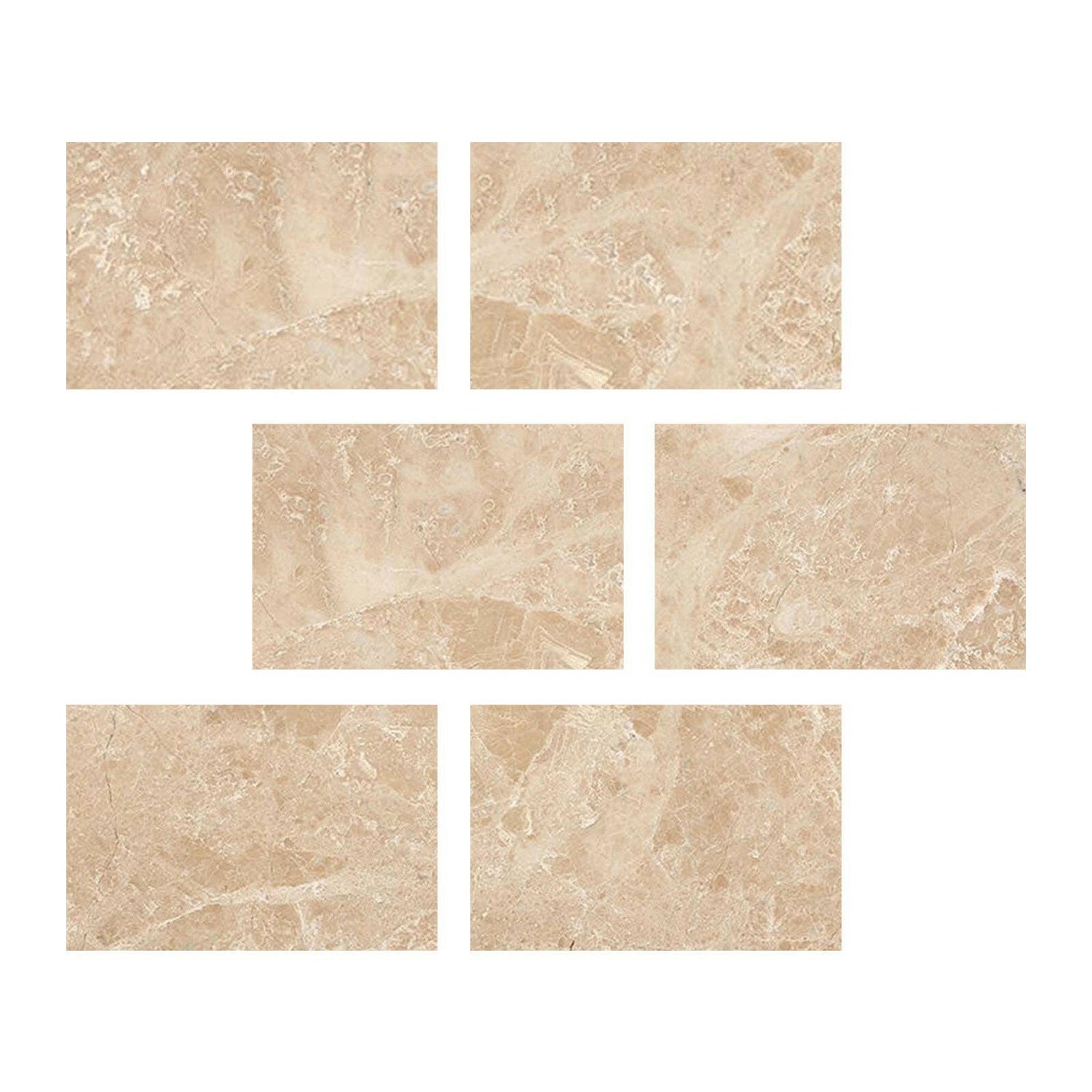 Special Cut | 4x6 Cappuccino Marble Polished Tile Special Cut | 4x6 Cappuccino Marble Polished Tile - American Tile Depot