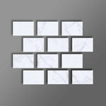 Special Cut | 4x6 Carrara White Marble Polished Tile Special Cut | 4x6 Carrara White Marble Polished Tile - American Tile Depot