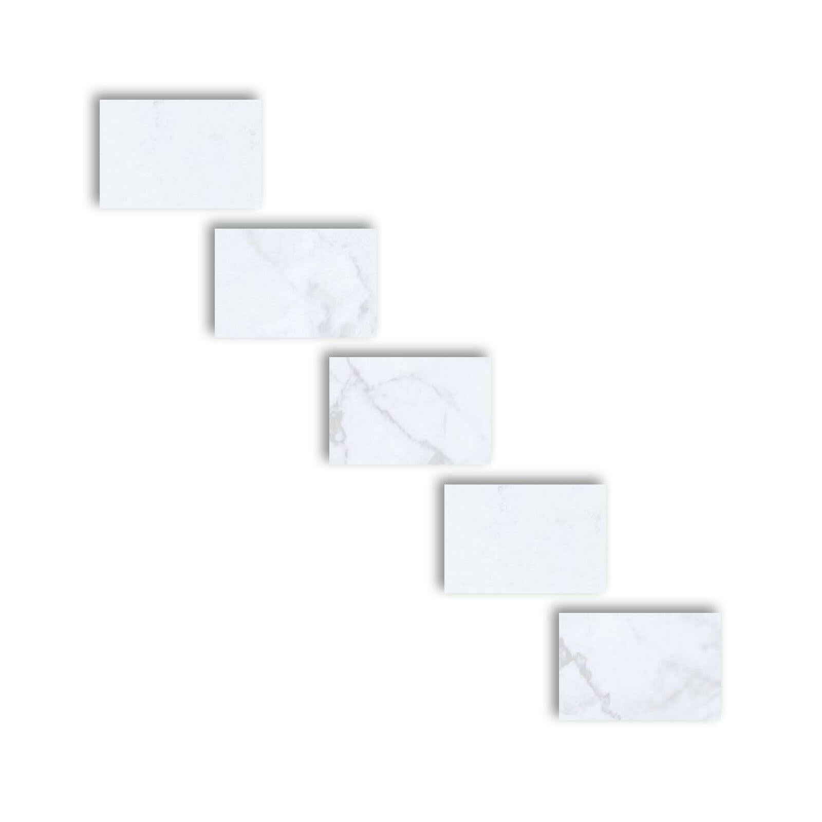 Special Cut | 4x6 Carrara White Marble Polished Tile Special Cut | 4x6 Carrara White Marble Polished Tile - American Tile Depot