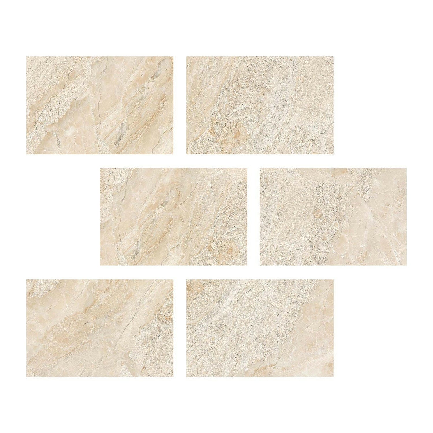 Special Cut | 4x6 Diano Royal (Queen Beige) Marble Polished Tile Special Cut | 4x6 Diano Royal (Queen Beige) Marble Polished Tile - American Tile Depot