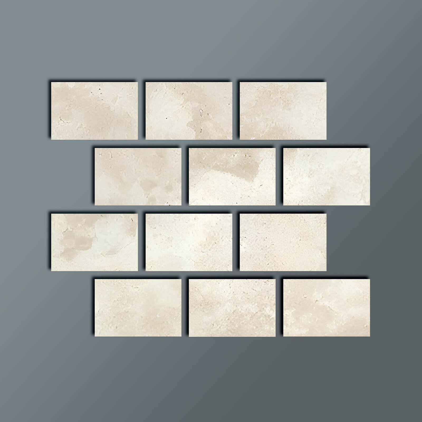 Special Cut | 4x6 Durango Cream Travertine Filled & Honed Tile Special Cut | 4x6 Durango Cream Travertine Filled & Honed Tile - American Tile Depot