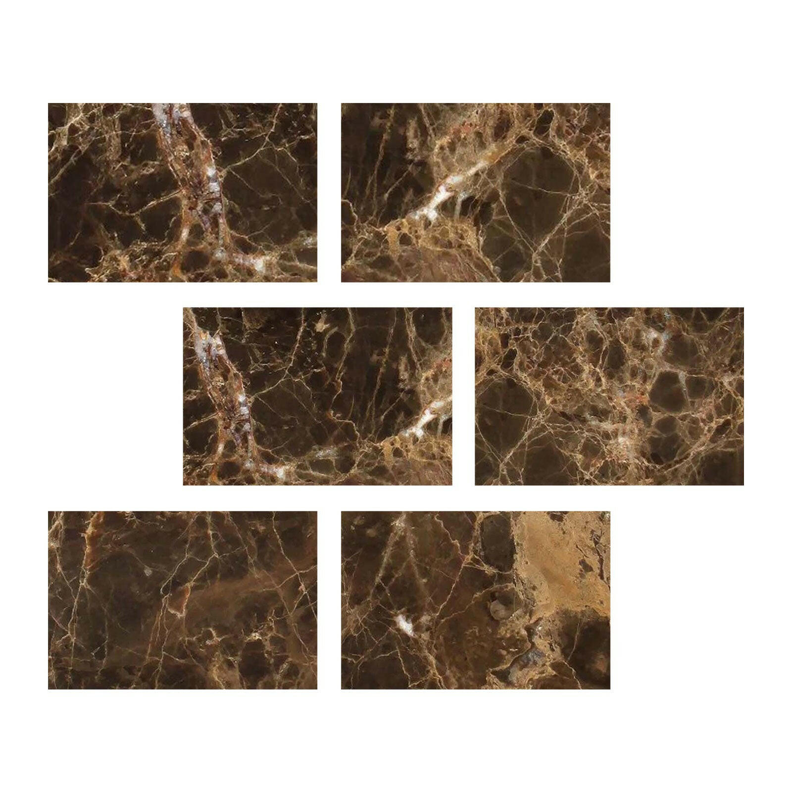 Special Cut | 4x6 Emperador Dark Marble Polished Tile Special Cut | 4x6 Emperador Dark Marble Polished Tile - American Tile Depot