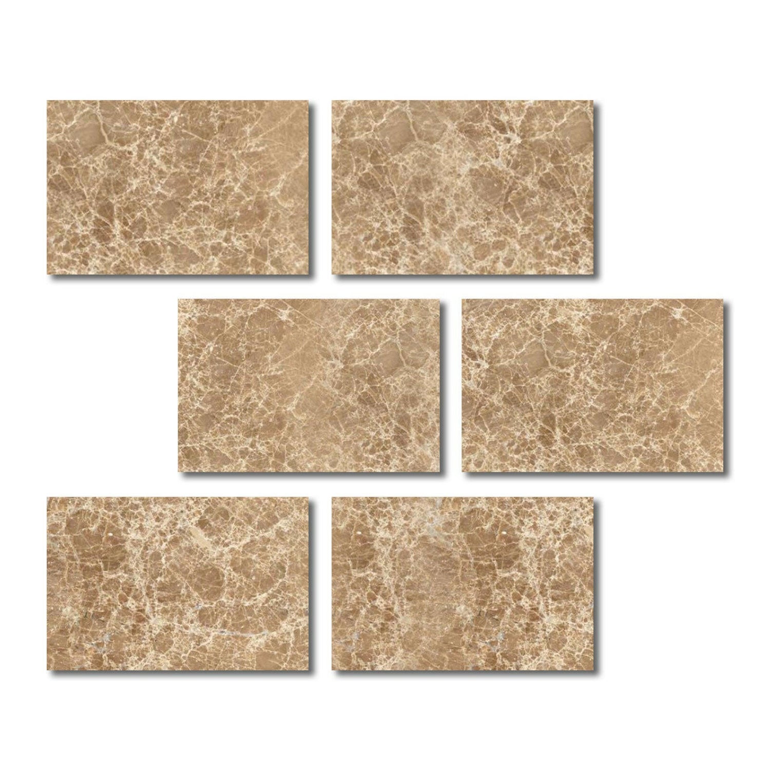 Special Cut | 4x6 Emperador Light Marble Polished Tile Special Cut | 4x6 Emperador Light Marble Polished Tile - American Tile Depot