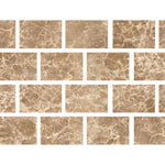 Special Cut | 4x6 Emperador Light Marble Polished Tile Special Cut | 4x6 Emperador Light Marble Polished Tile - American Tile Depot