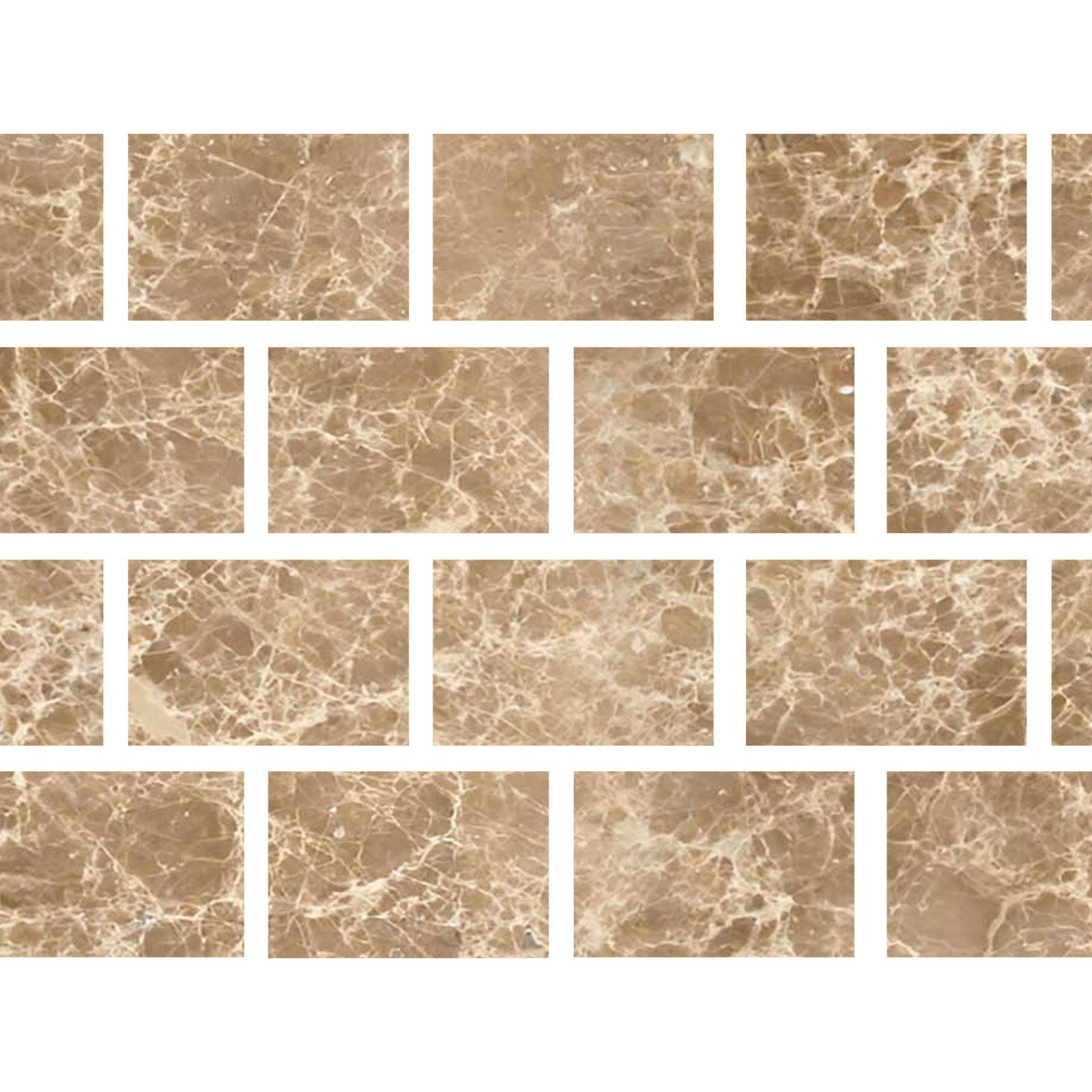 Special Cut | 4x6 Emperador Light Marble Polished Tile Special Cut | 4x6 Emperador Light Marble Polished Tile - American Tile Depot