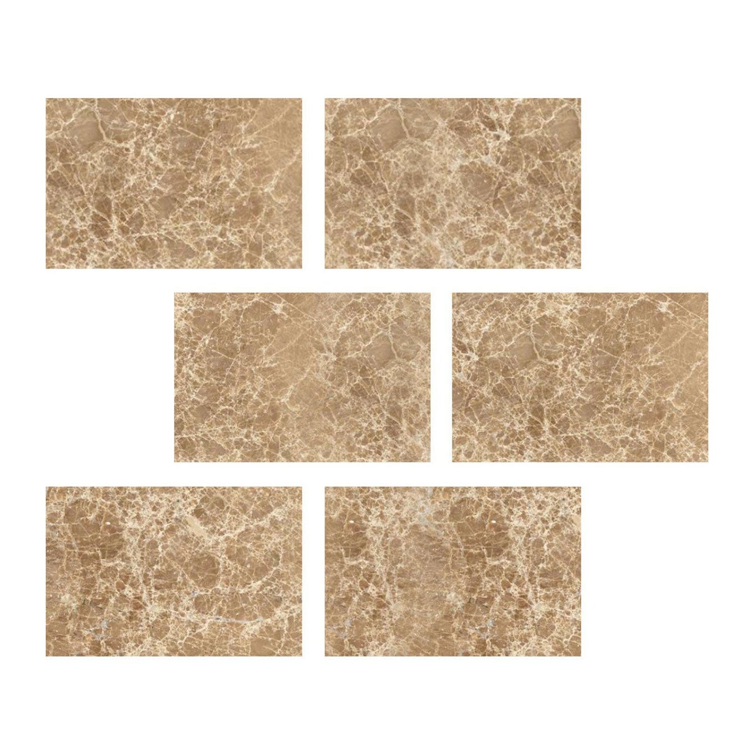 Special Cut | 4x6 Emperador Light Marble Polished Tile Special Cut | 4x6 Emperador Light Marble Polished Tile - American Tile Depot