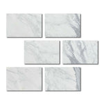 Special Cut | 4x6 Italian Statuary White Marble Honed Tile Special Cut | 4x6 Italian Statuary White Marble Honed Tile - American Tile Depot