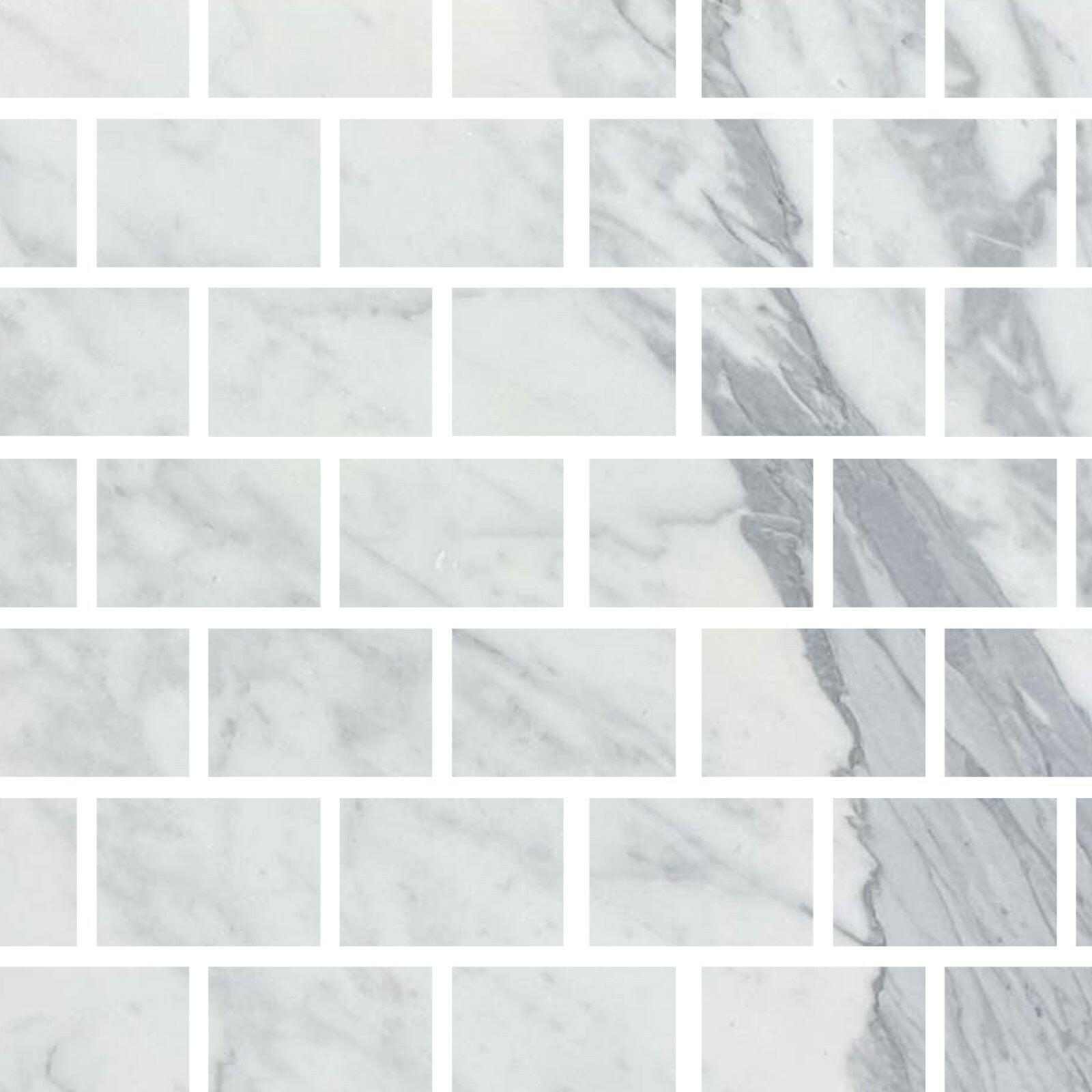 Special Cut | 4x6 Italian Statuary White Marble Honed Tile Special Cut | 4x6 Italian Statuary White Marble Honed Tile - American Tile Depot