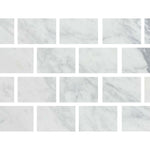 Special Cut | 4x6 Italian Statuary White Marble Honed Tile Special Cut | 4x6 Italian Statuary White Marble Honed Tile - American Tile Depot
