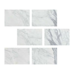 Special Cut | 4x6 Italian Statuary White Marble Honed Tile Special Cut | 4x6 Italian Statuary White Marble Honed Tile - American Tile Depot