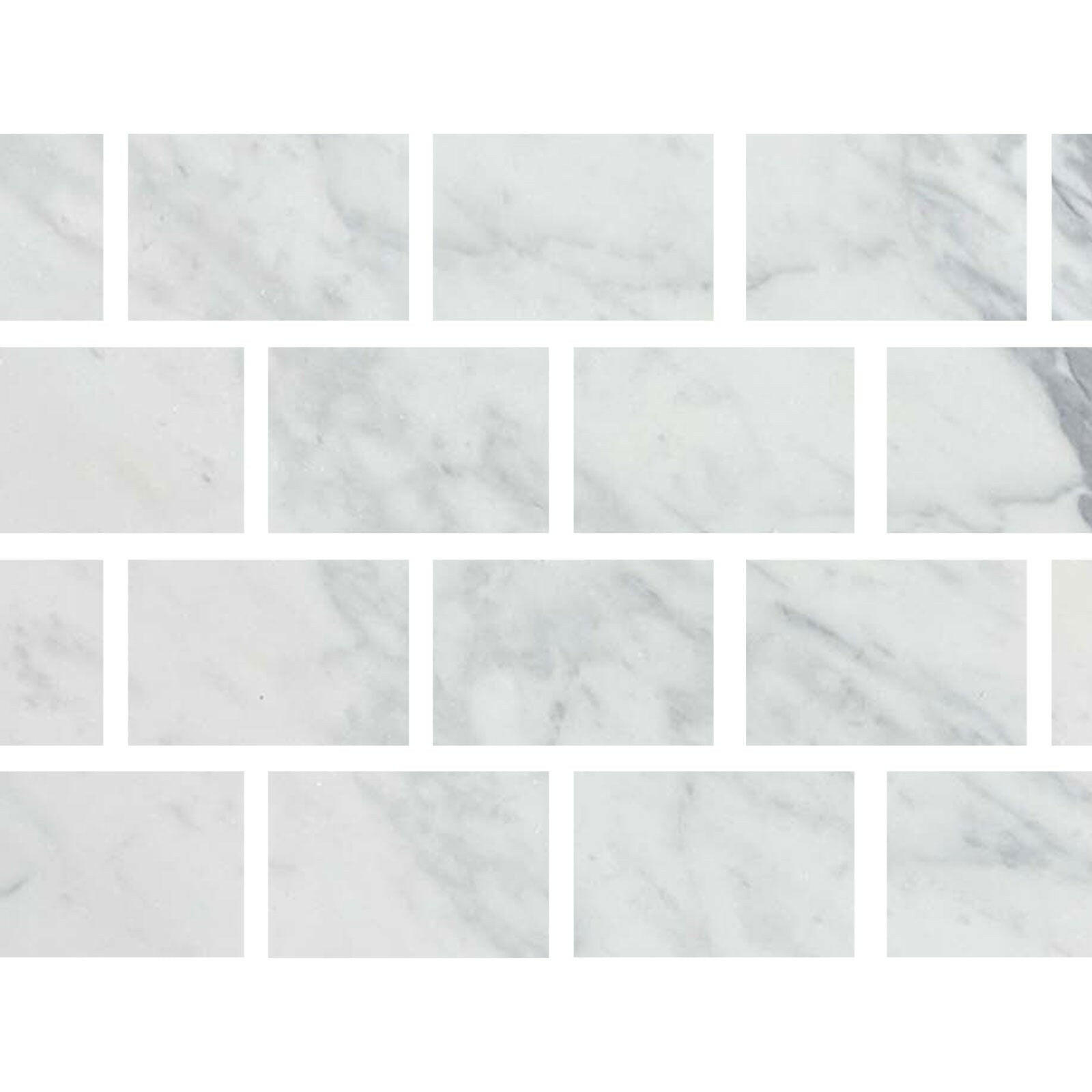 Special Cut | 4x6 Italian Statuary White Marble Polished Tile Special Cut | 4x6 Italian Statuary White Marble Polished Tile - American Tile Depot