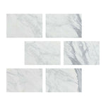 Special Cut | 4x6 Italian Statuary White Marble Polished Tile Special Cut | 4x6 Italian Statuary White Marble Polished Tile - American Tile Depot