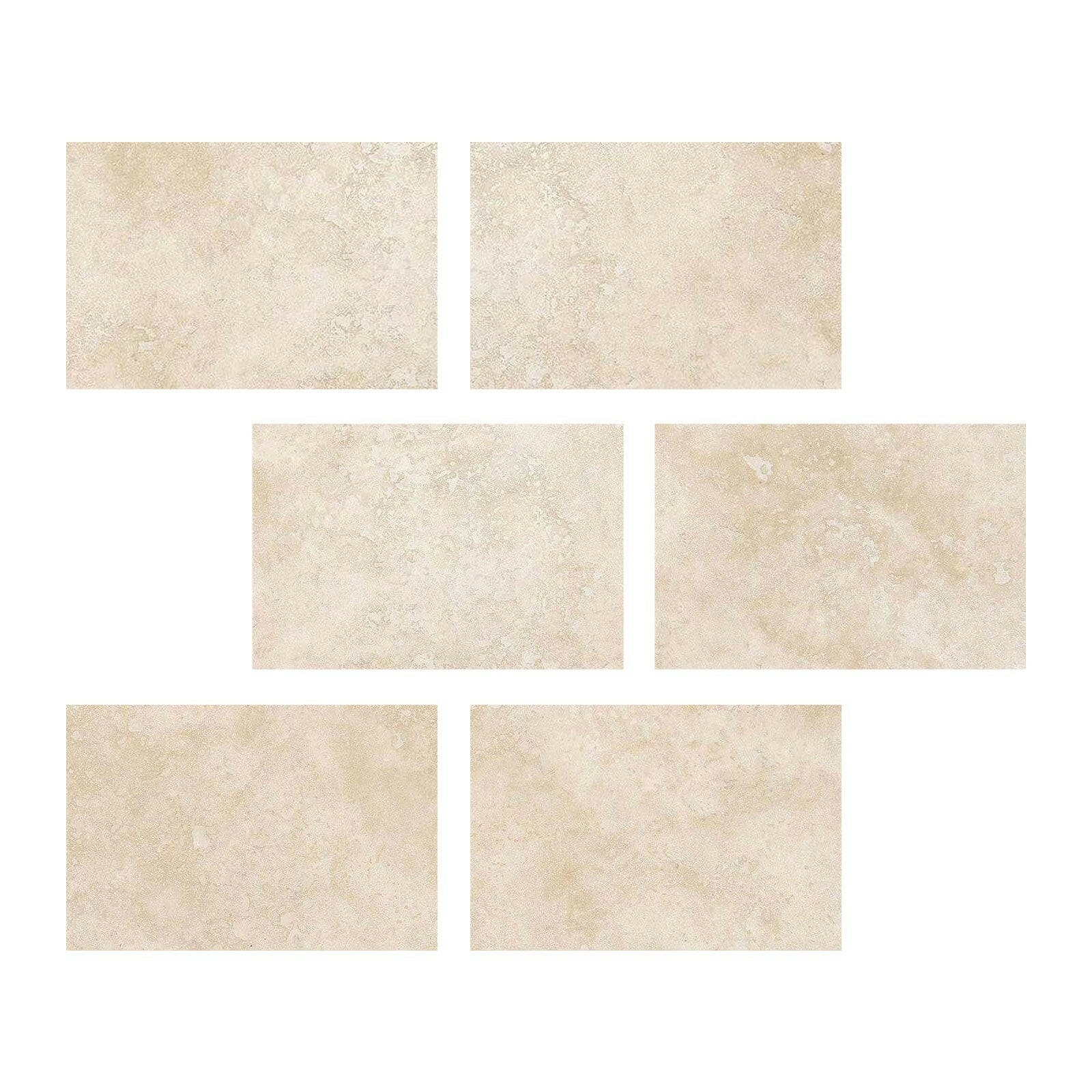Special Cut | 4x6 Ivory Travertine Filled & Polished Tile - American Tile Depot