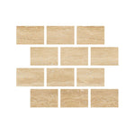 Special Cut | 4x6 Ivory Travertine Vein Cut Filled & Honed Tile Special Cut | 4x6 Ivory Travertine Vein Cut Filled & Honed Tile - American Tile Depot