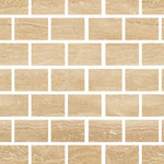 Special Cut | 4x6 Ivory Travertine Vein Cut Filled & Polished Tile Special Cut | 4x6 Ivory Travertine Vein Cut Filled & Polished Tile - American Tile Depot