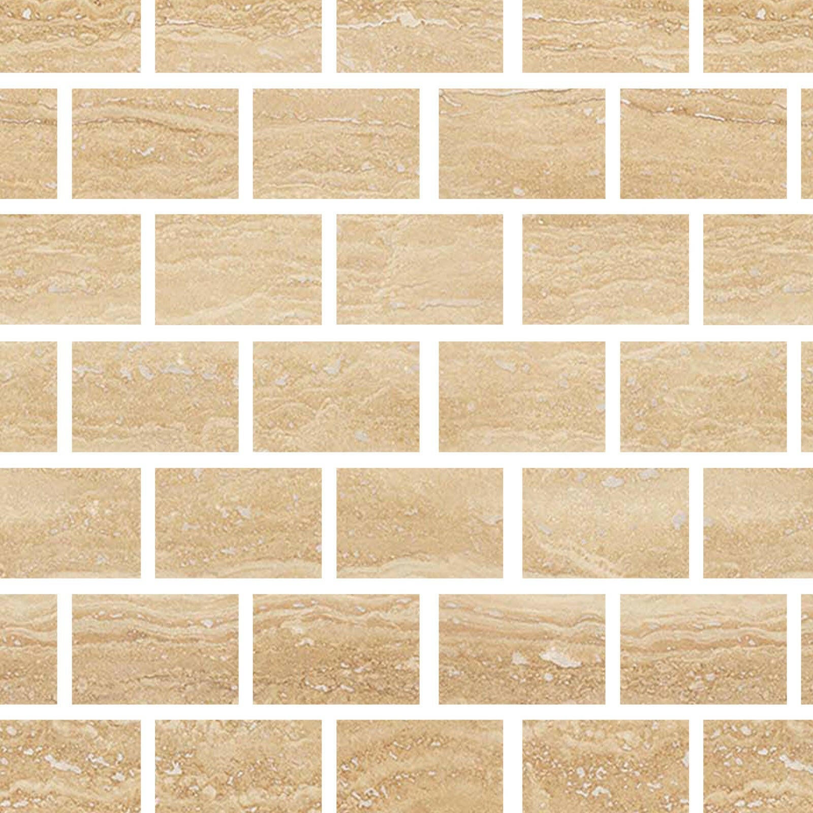 Special Cut | 4x6 Ivory Travertine Vein Cut Filled & Polished Tile Special Cut | 4x6 Ivory Travertine Vein Cut Filled & Polished Tile - American Tile Depot