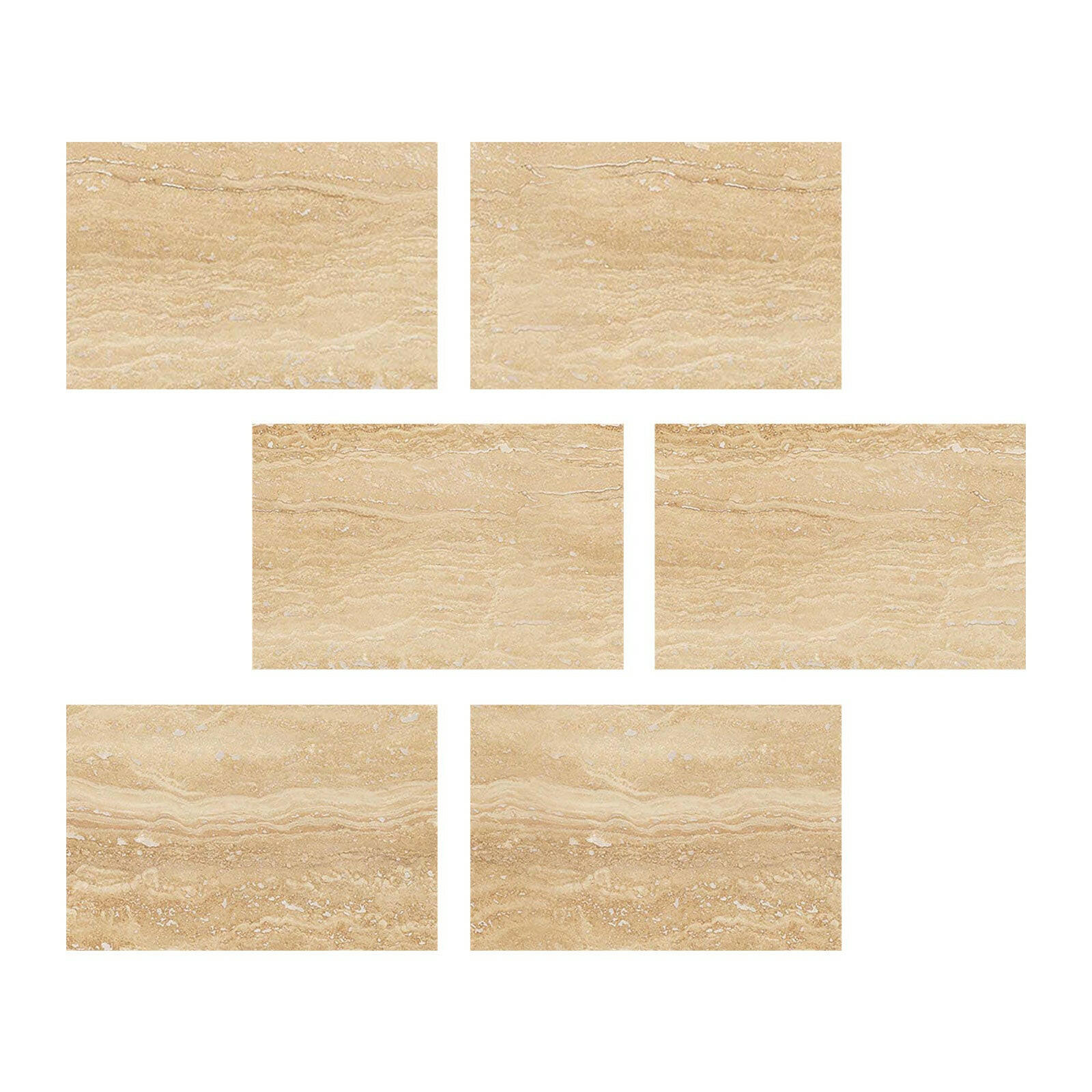 Special Cut | 4x6 Ivory Travertine Vein Cut Filled & Polished Tile Special Cut | 4x6 Ivory Travertine Vein Cut Filled & Polished Tile - American Tile Depot
