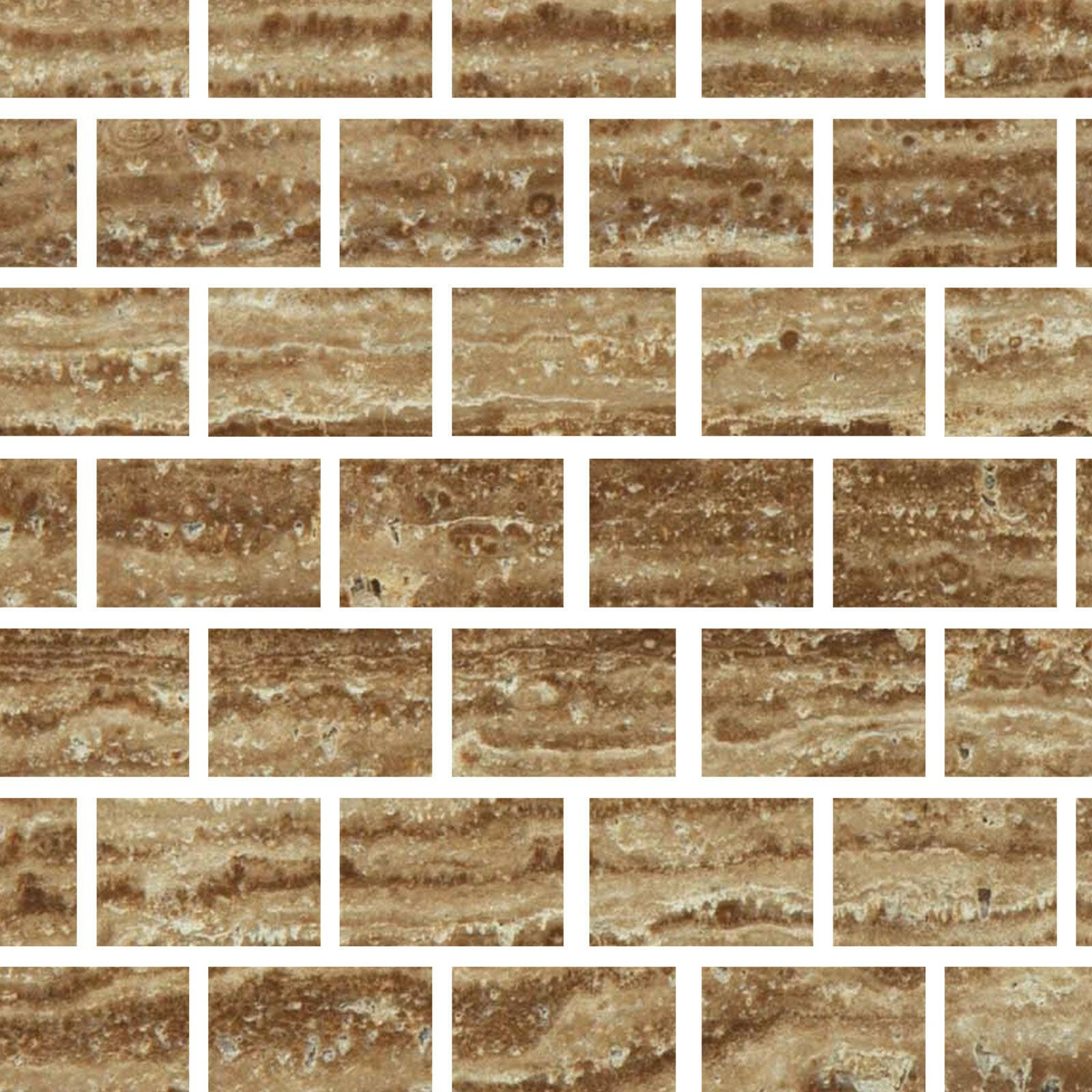 Special Cut | 4x6 Noce Exotic Travertine (Vein-Cut) Filled & Polished Tile Special Cut | 4x6 Noce Exotic Travertine (Vein-Cut) Filled & Polished Tile - American Tile Depot