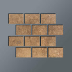 Special Cut | 4x6 Noce Travertine Filled & Honed Tile Special Cut | 4x6 Noce Travertine Filled & Honed Tile - American Tile Depot