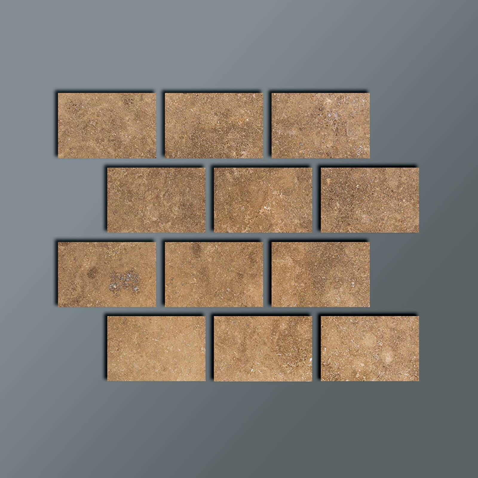 Special Cut | 4x6 Noce Travertine Filled & Honed Tile Special Cut | 4x6 Noce Travertine Filled & Honed Tile - American Tile Depot