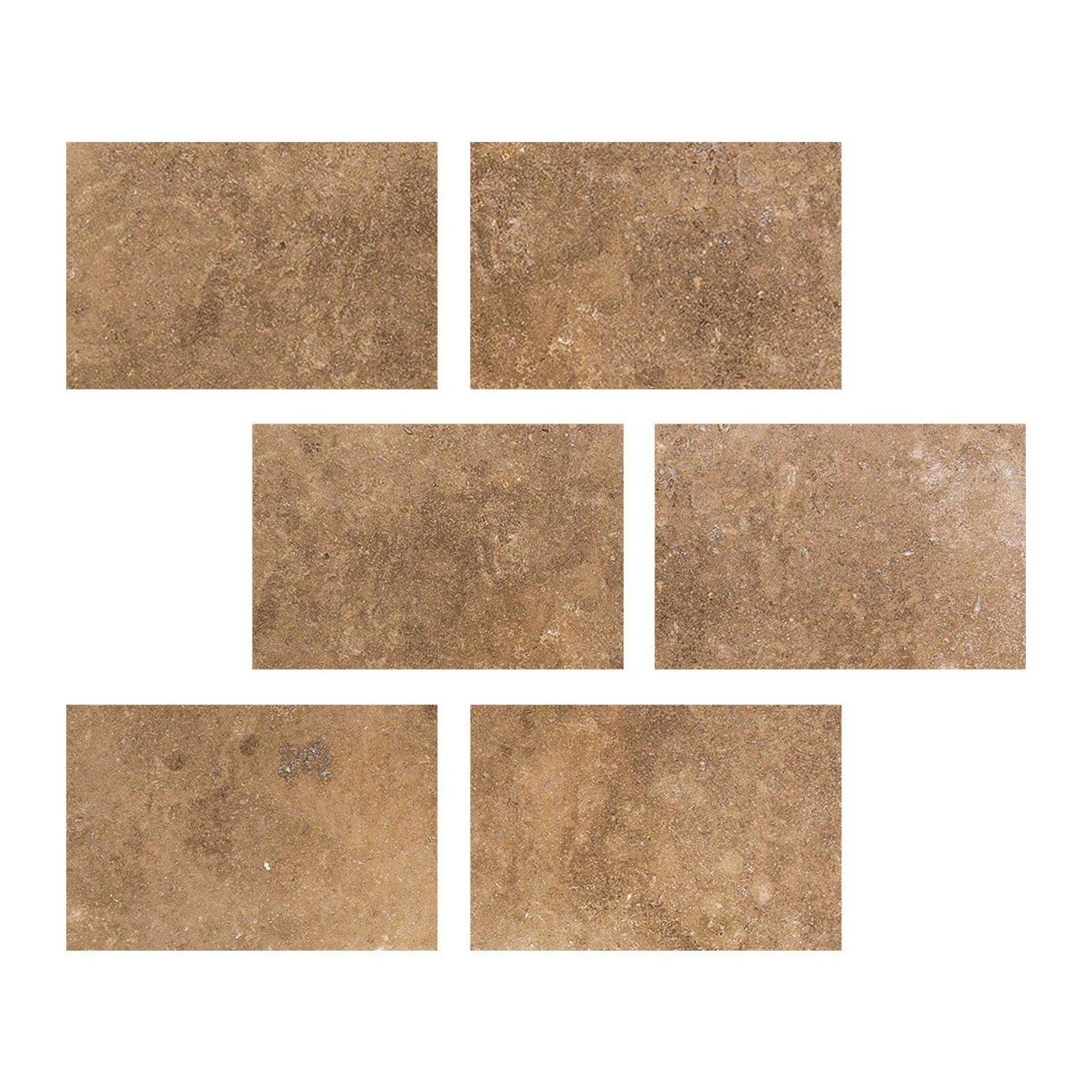 Special Cut | 4x6 Noce Travertine Filled & Honed Tile Special Cut | 4x6 Noce Travertine Filled & Honed Tile - American Tile Depot