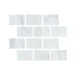 Special Cut | 4x6 Oriental White / Asian Statuary Marble Honed Tile Special Cut | 4x6 Oriental White / Asian Statuary Marble Honed Tile - American Tile Depot
