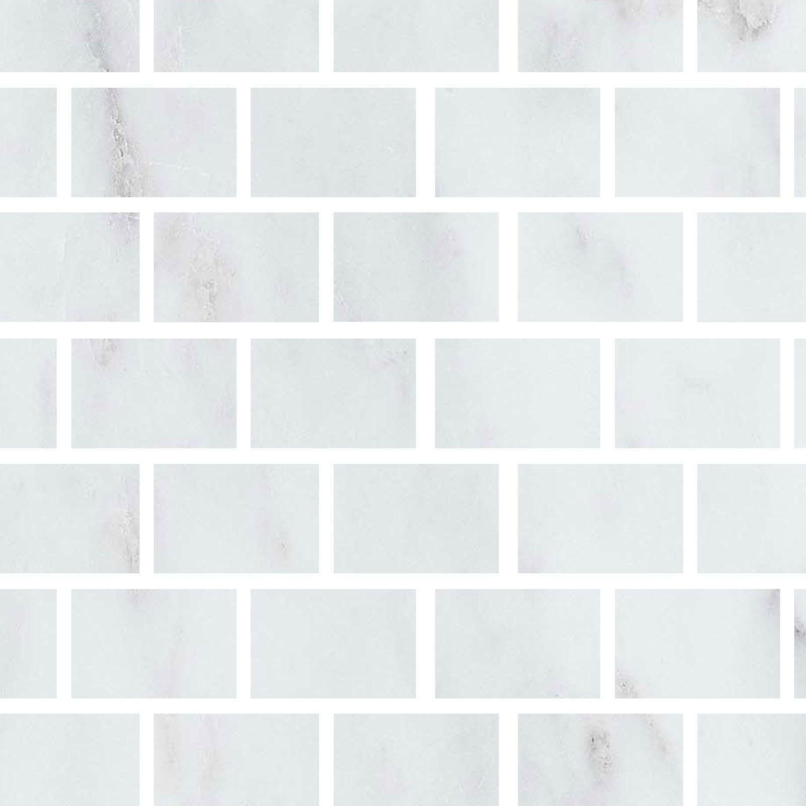 Special Cut | 4x6 Oriental White / Asian Statuary Marble Honed Tile Special Cut | 4x6 Oriental White / Asian Statuary Marble Honed Tile - American Tile Depot
