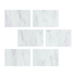 Special Cut | 4x6 Oriental White / Asian Statuary Marble Honed Tile Special Cut | 4x6 Oriental White / Asian Statuary Marble Honed Tile - American Tile Depot