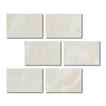 Special Cut | 4x6 Premium White Onyx CROSS-CUT Polished Tile - American Tile Depot