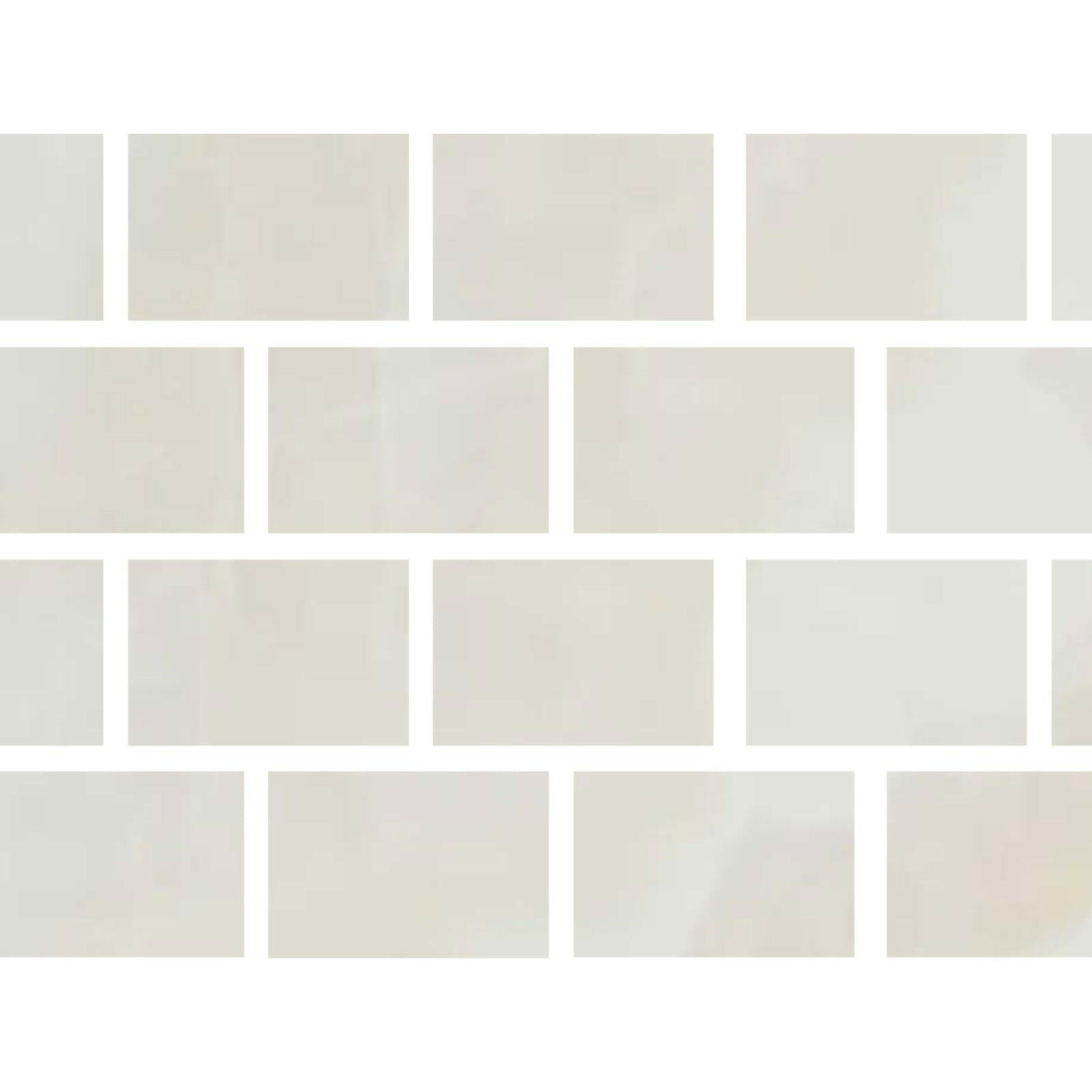 Special Cut | 4x6 Premium White Onyx CROSS-CUT Polished Tile - American Tile Depot