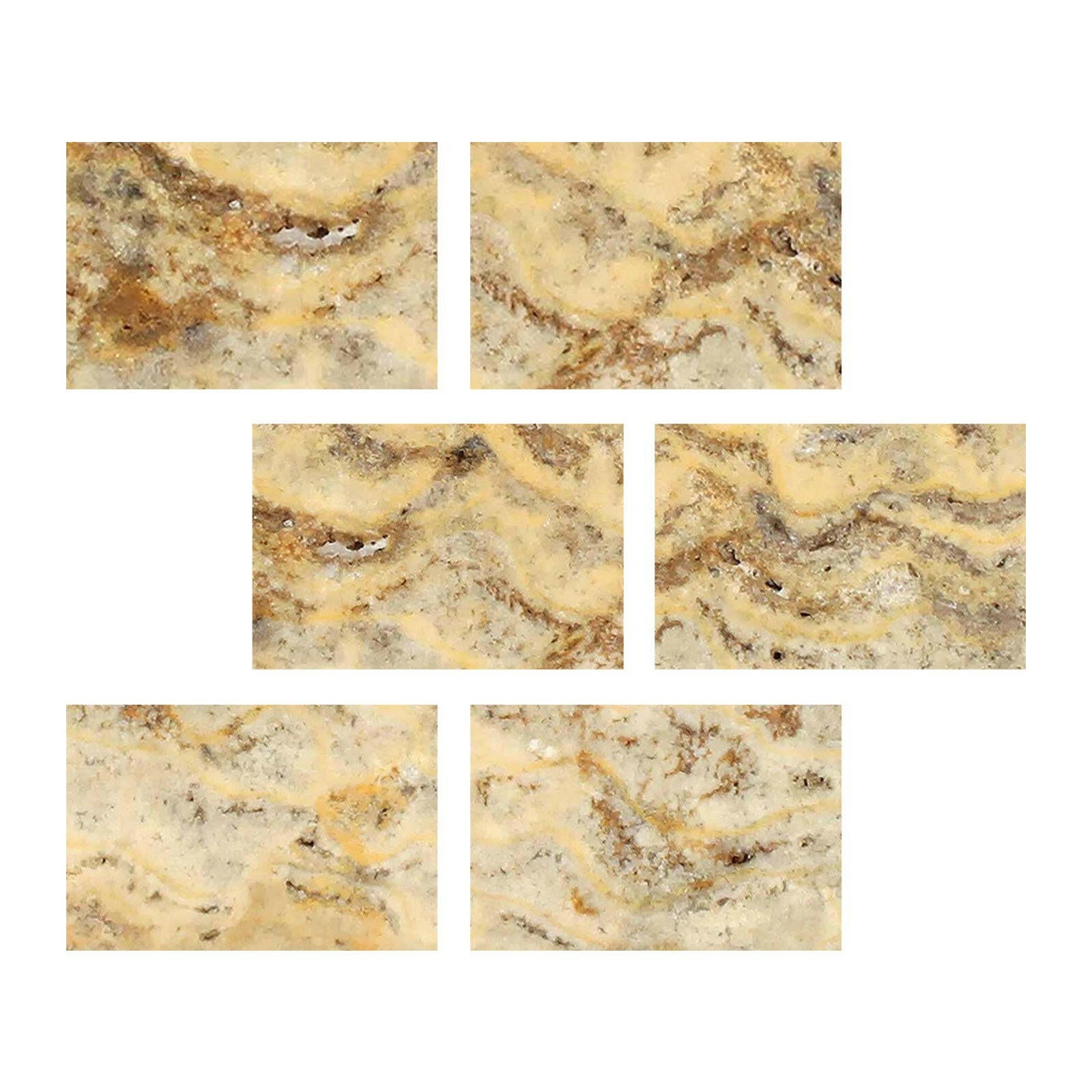 Special Cut | 4x6 Scabos Travertine Filled & Polished Tile Special Cut | 4x6 Scabos Travertine Filled & Polished Tile - American Tile Depot