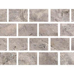 Special Cut | 4x6 Silver Travertine Filled & Honed Tile Special Cut | 4x6 Silver Travertine Filled & Honed Tile - American Tile Depot