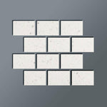 Special Cut | 4x6 Terrazzo Silver Marble Polished Tile - American Tile Depot