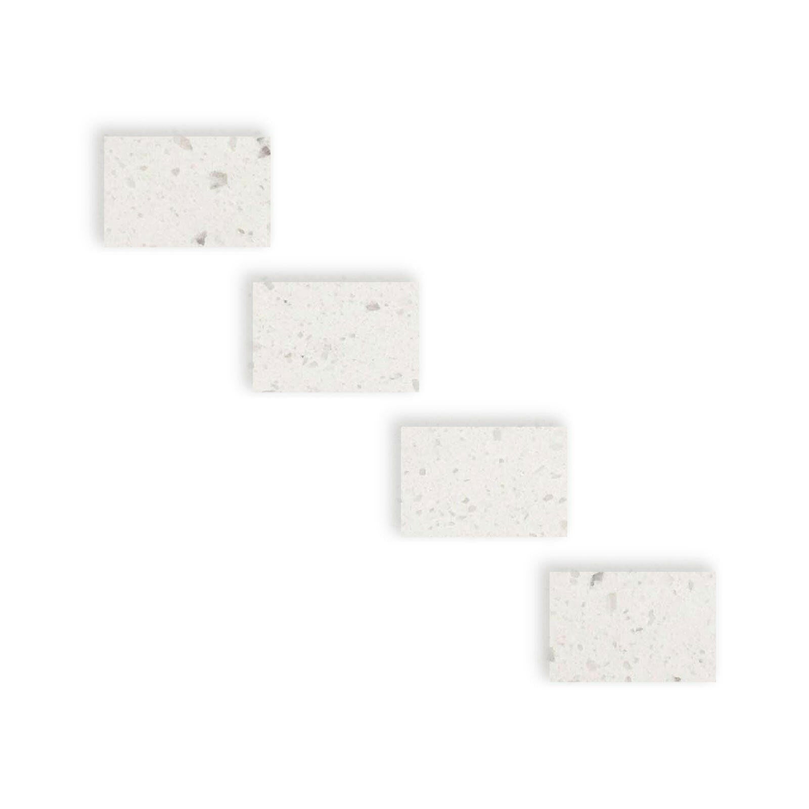 Special Cut | 4x6 Terrazzo Silver Marble Polished Tile - American Tile Depot