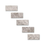 Special Cut | 4x6 Tundra Gray (Atlantic Gray) Marble Honed Tile Special Cut | 4x6 Tundra Gray (Atlantic Gray) Marble Honed Tile - American Tile Depot