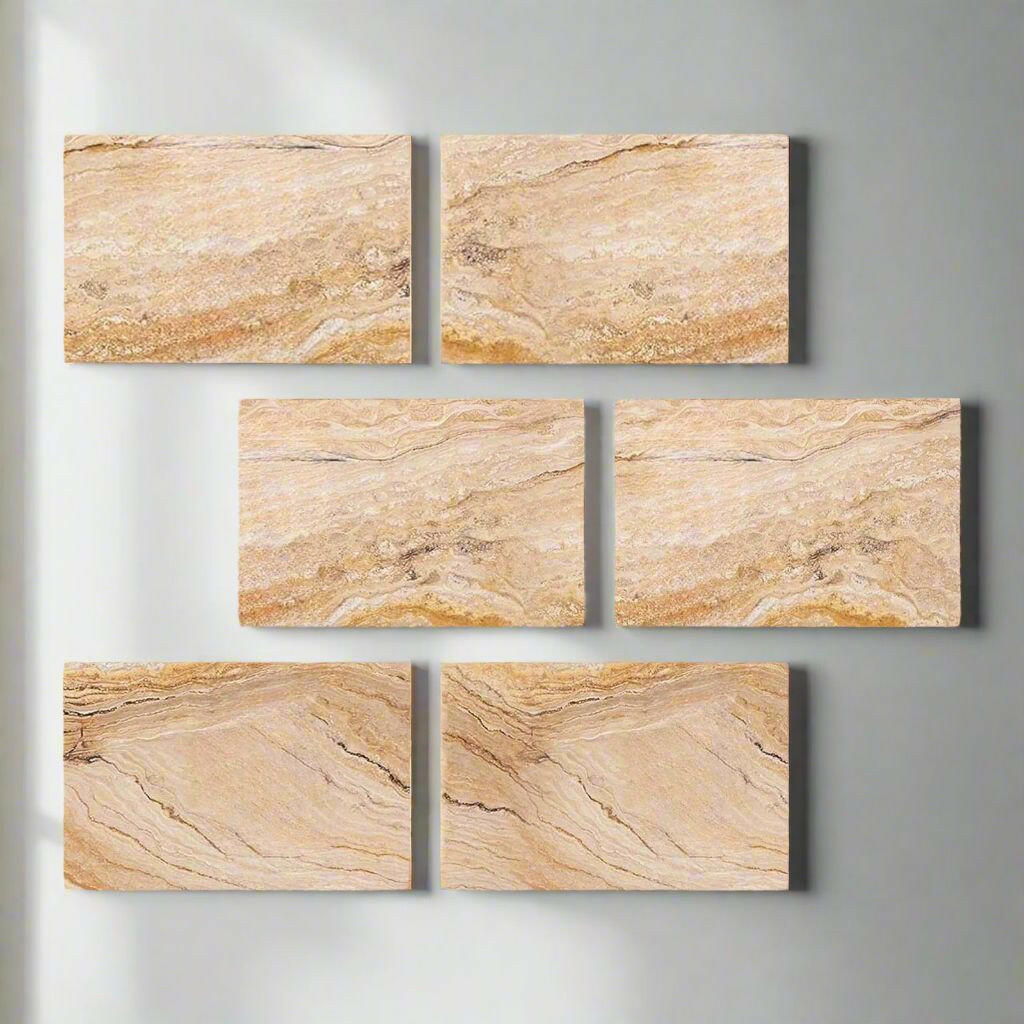Special Cut | 4x6 Valencia Travertine Filled & Honed Tile Special Cut | 4x6 Valencia Travertine Filled & Honed Tile - American Tile Depot